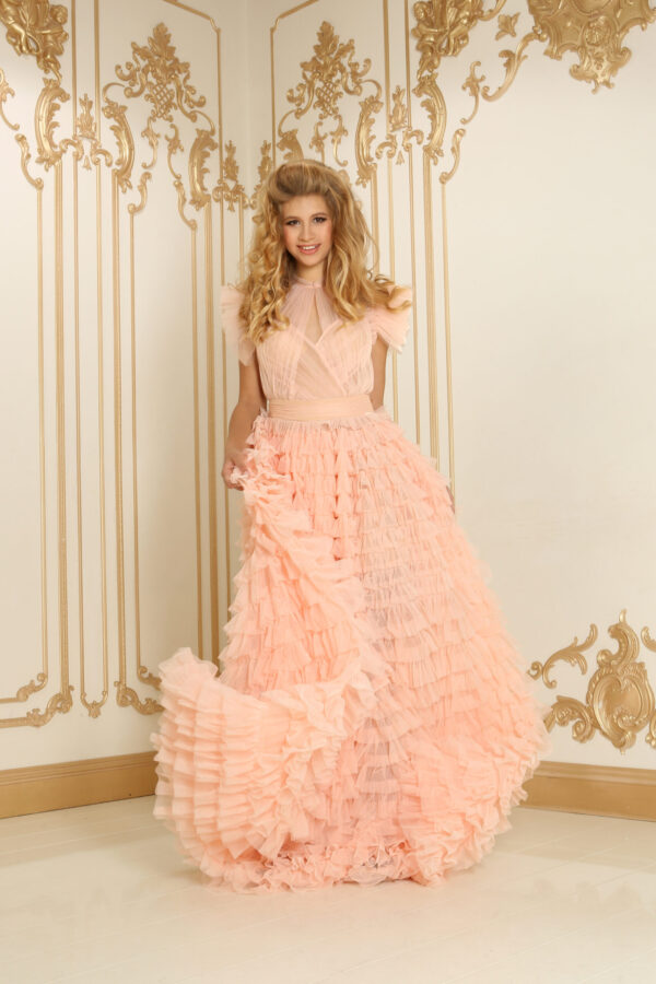 FRANCESCA DRESS in Pale pink size 10, 8