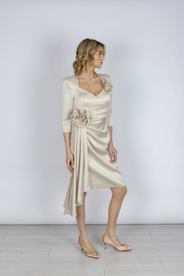 MATILDA DRESS in Beige size 10, 12, 14, 16, 18, 20, 8
